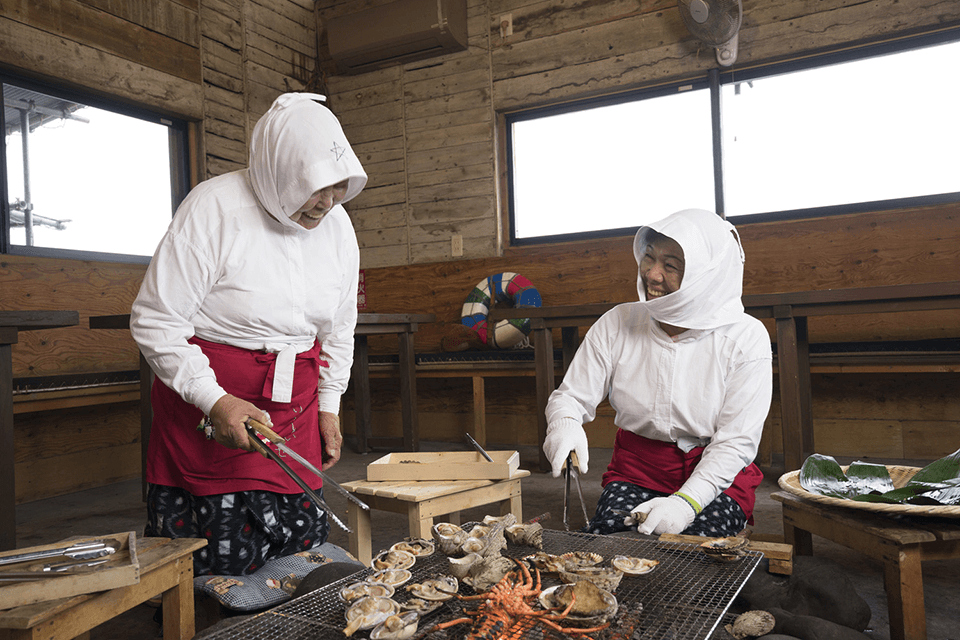 海女小屋八幡灶