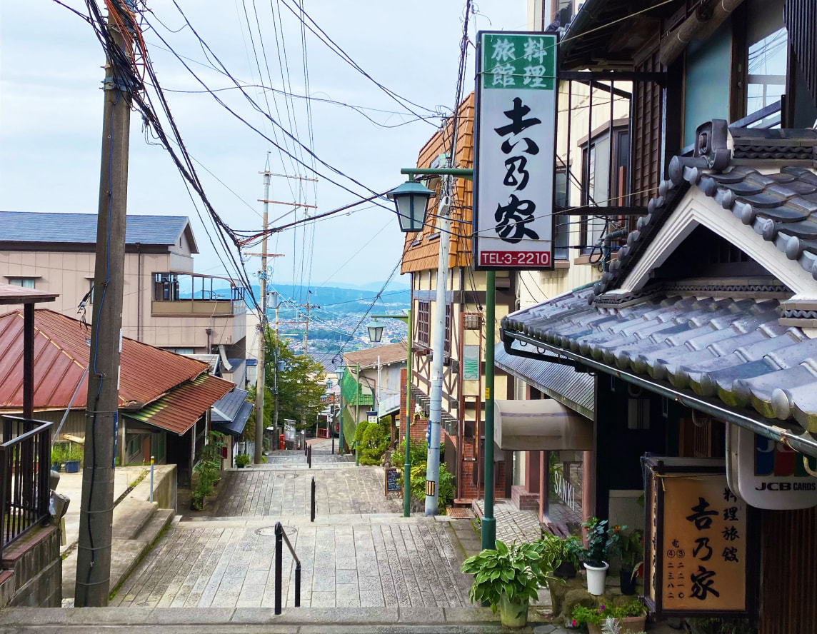 生駒山エリアのレトロな街並みの寫真